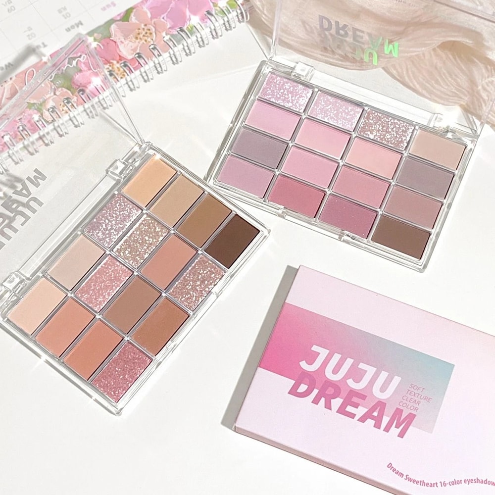 16Color Professional Eyeshadow Palette LowSaturation Earth Tone Daily Makeup 5