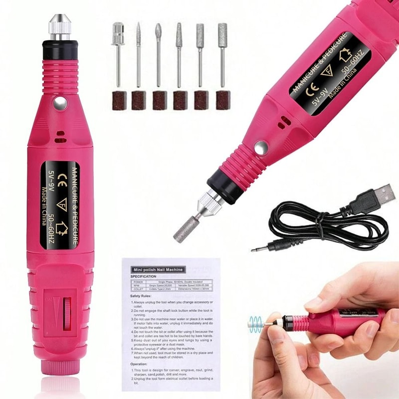 Strong Electric Nail Sander 20000 RPM Professional Manicure Pedicure Drill 0