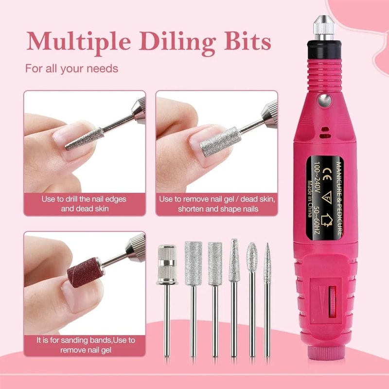 Strong Electric Nail Sander 20000 RPM Professional Manicure Pedicure Drill 2