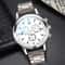 Mens Business Steel Band Quartz Watch Fashion Timepiece With Matching Bracelet 8