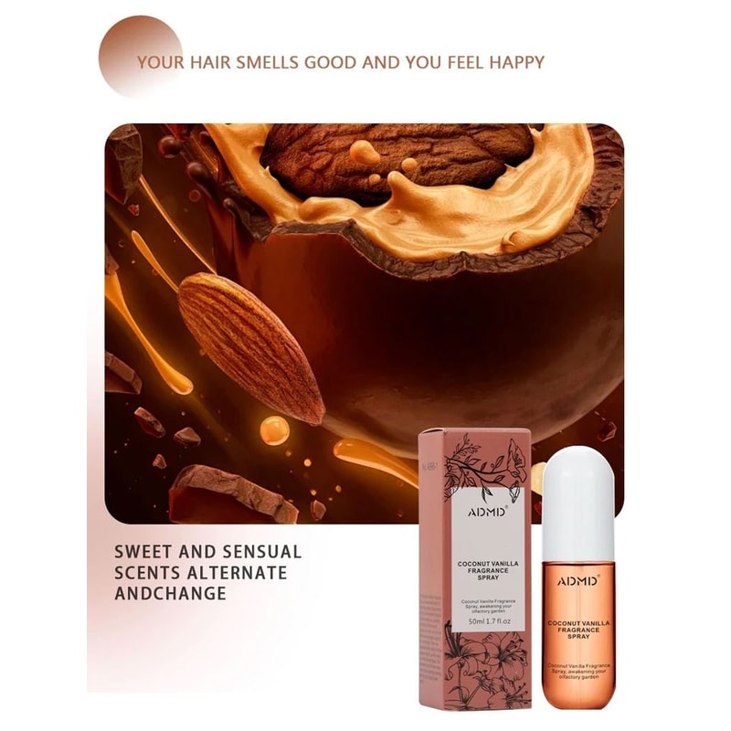 Set Of 2 Coconut Perfume Sprays DualUse Hair Body Freshener 3