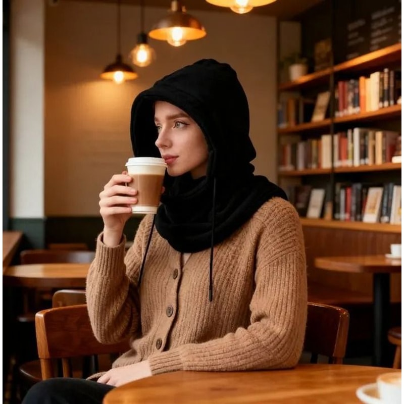 Unisex Winter Balaclava Knit Hood Windproof Mask Headgear For Cold Weather 3