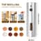 Stainless Steel Electric Pepper Grinder USB Rechargeable Automatic Mill Set 6