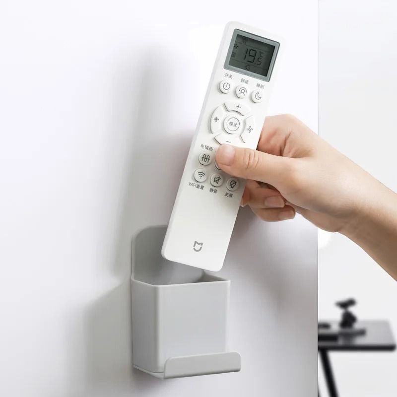 Compact WallMounted Storage Organizer Versatile Gray Holder For Home Office 4