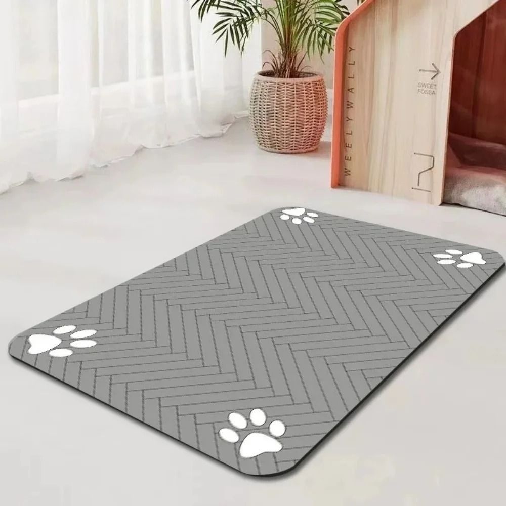 Pet Quick Dry Water Mat UltraAbsorbent Feeding Placemat For Dogs Cats 6