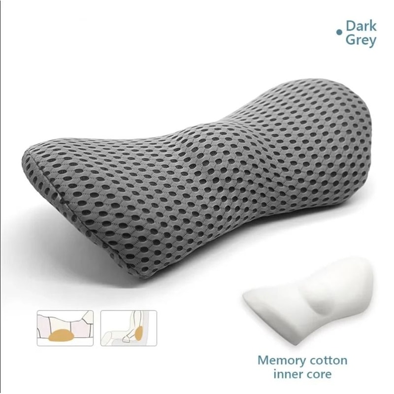 Ergonomic Memory Foam Lumbar Pillow Supportive Back Cushion For Car Office 10