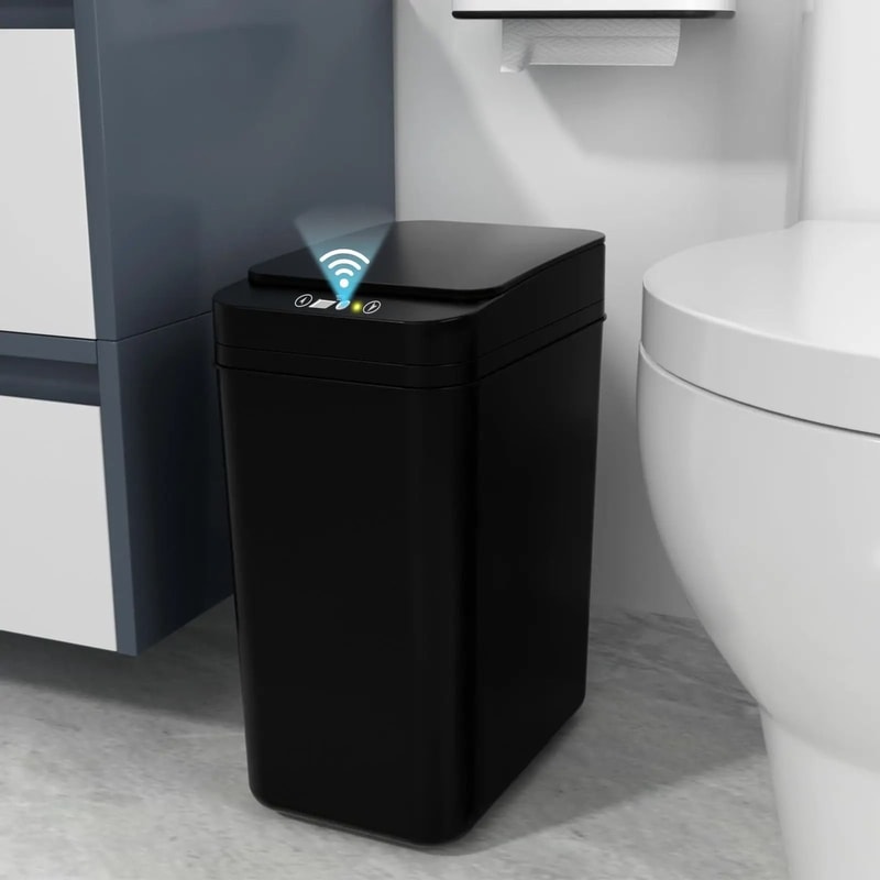 Smart Motion Sensor Trash Bin Slim Touchless Automatic Garbage Can 1