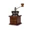 Vintage Manual Coffee Grinder Classic Wooden Burr Mill With Hand Crank 8