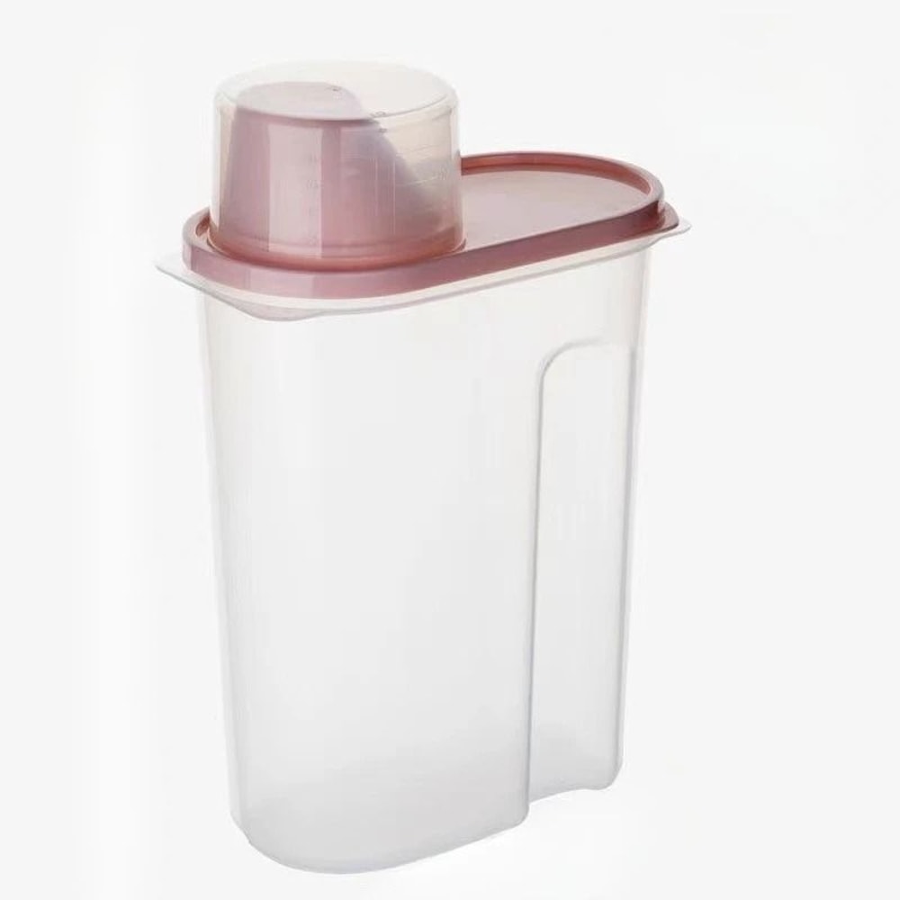 Household Kitchen Grain Storage Box Sealed Food Container With Measuring Cup 9