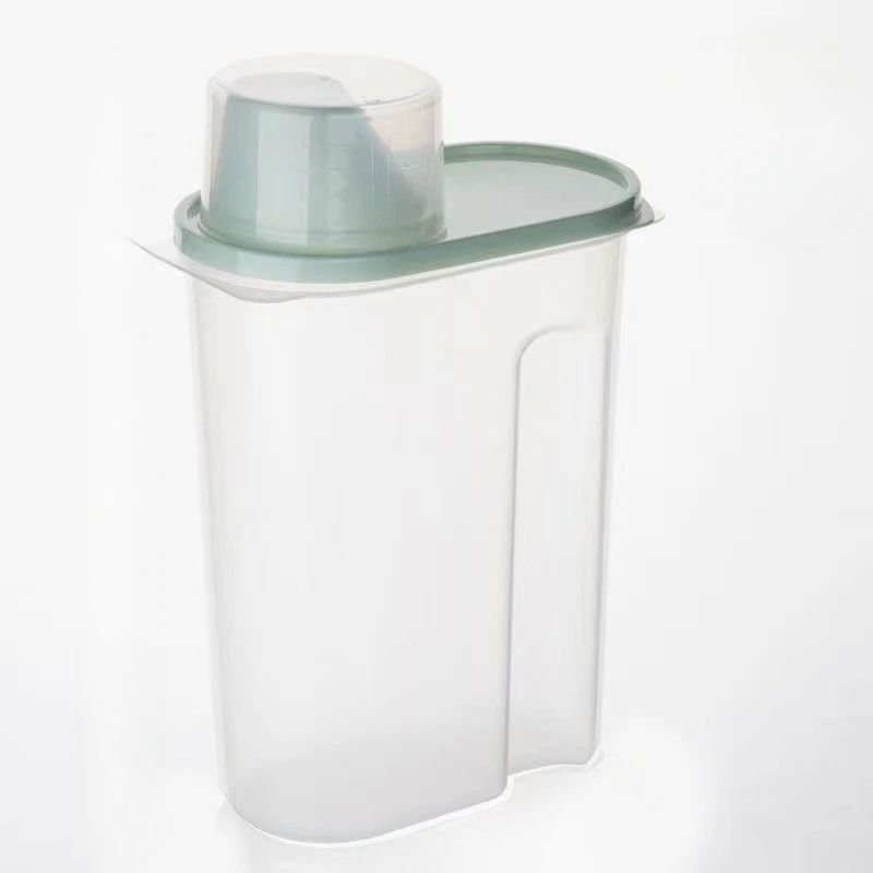 Household Kitchen Grain Storage Box Sealed Food Container With Measuring Cup 7