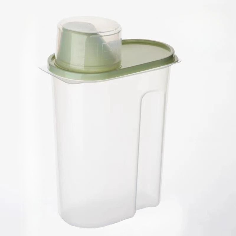 Household Kitchen Grain Storage Box Sealed Food Container With Measuring Cup 8