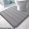UShaped Memory Foam Toilet Mat Super Absorbent AntiSkid Bathroom Carpet 2