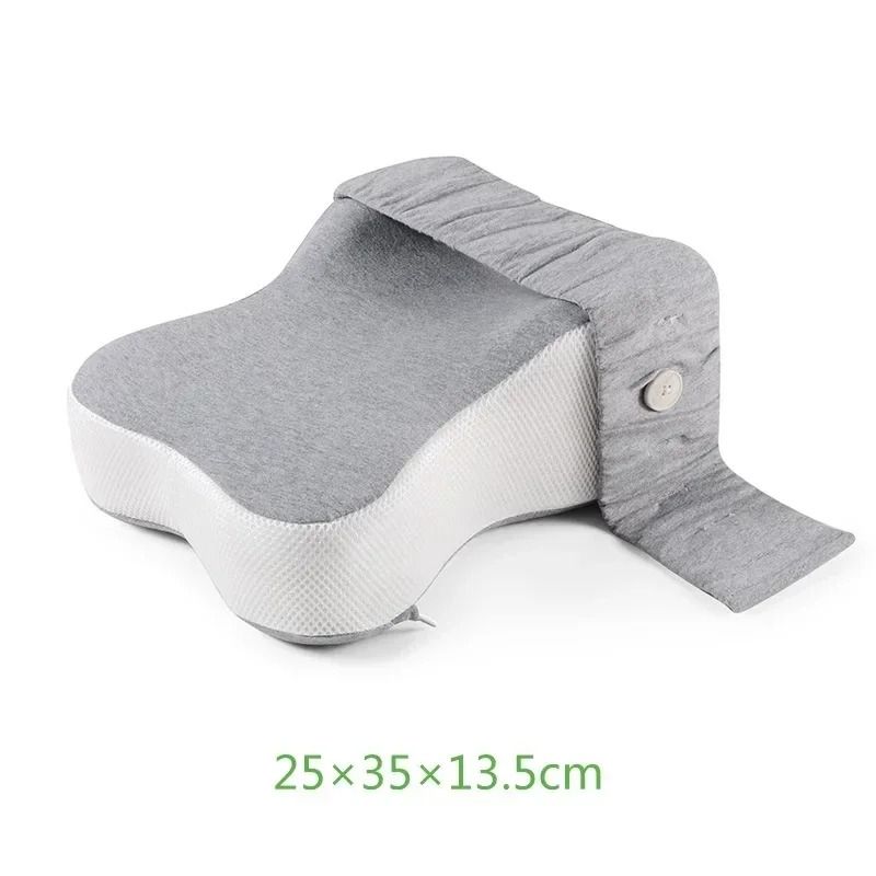 Orthopedic Side Sleeping Leg Pillow Slow Rebound Memory Foam With Adjustable Strap 6