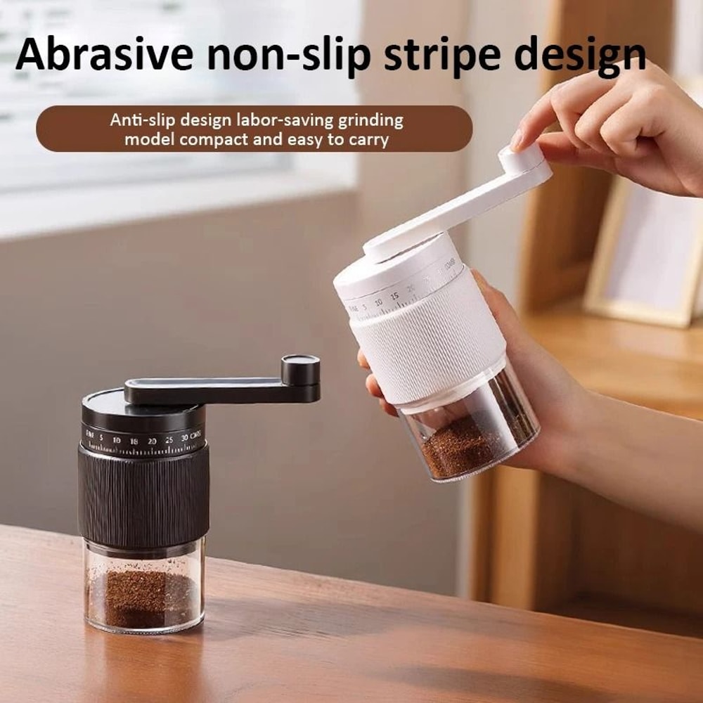 35Gear Manual Coffee Grinder External Adjustable Ceramic Burr Machine 3