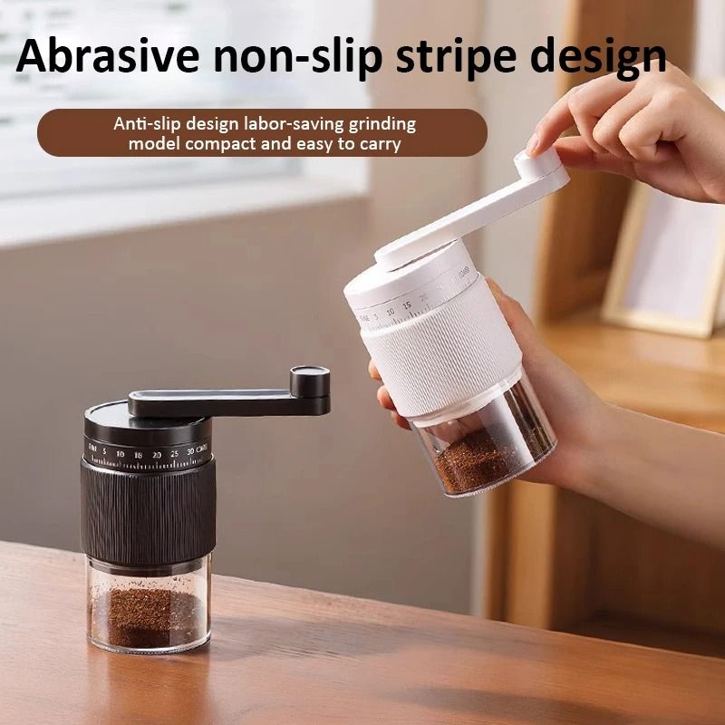35Gear Manual Coffee Grinder External Adjustable Ceramic Burr Machine 3