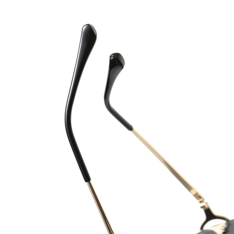 Square Rimless Glasses HighGrade Metal Trend Sunglasses For Men Women 4