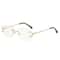 Square Rimless Glasses HighGrade Metal Trend Sunglasses For Men Women 6