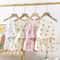 Summer Girls Cotton Suspender Set Cute Sleeveless Pajamas Shorts 2Piece Set 2