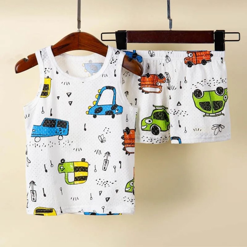 Rainbow Animal Cartoon Pajamas Set Soft Cotton Sleepwear For Toddlers Babies 10