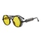 Retro Gothic Steampunk Sunglasses Luxury Designer Round PC Frame Eyewear 2