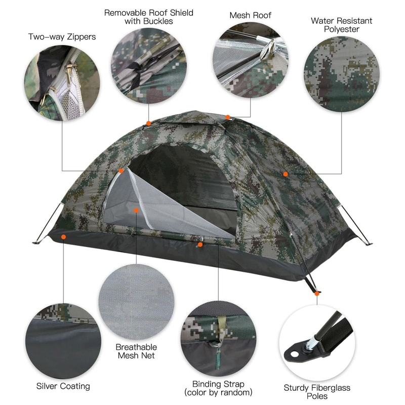Ultralight Camping Tent Portable AntiUV Outdoor Shelter 0