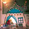 Childrens Folding Teepee Tent Indoor Outdoor Princess Castle Playhouse 2