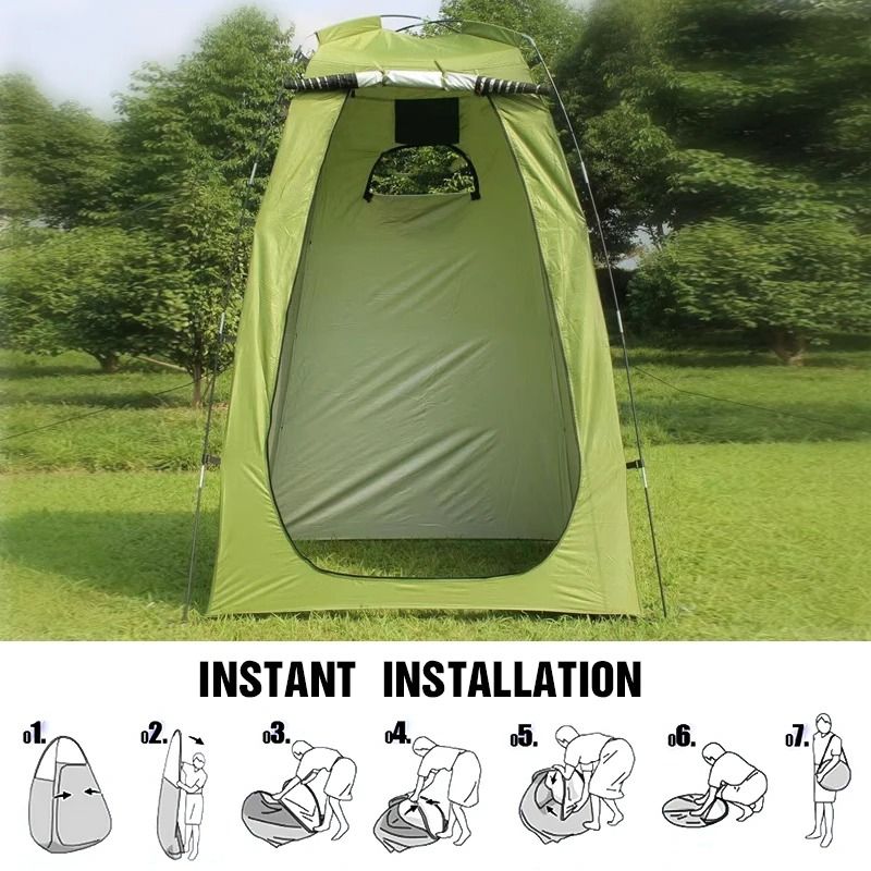 Portable Privacy Shower Tent Outdoor Waterproof Changing Room Shelter 3