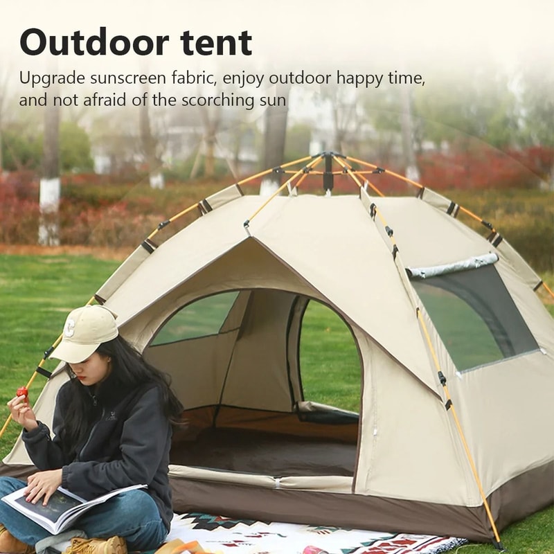 Automatic Family Camping Tent Waterproof Portable AllSeason Shelter 0
