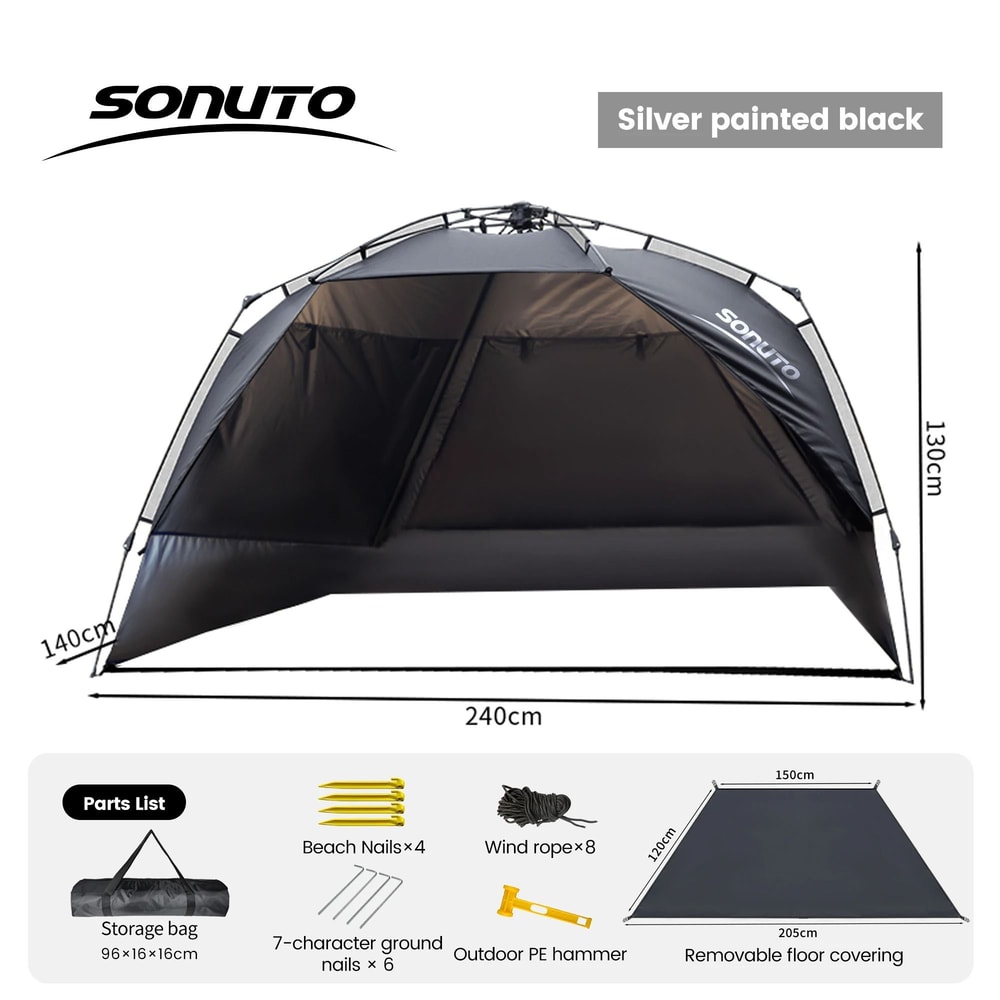 Quick Automatic OneTouch Camping Tent 34 Person AntiUV Family Shelter 10