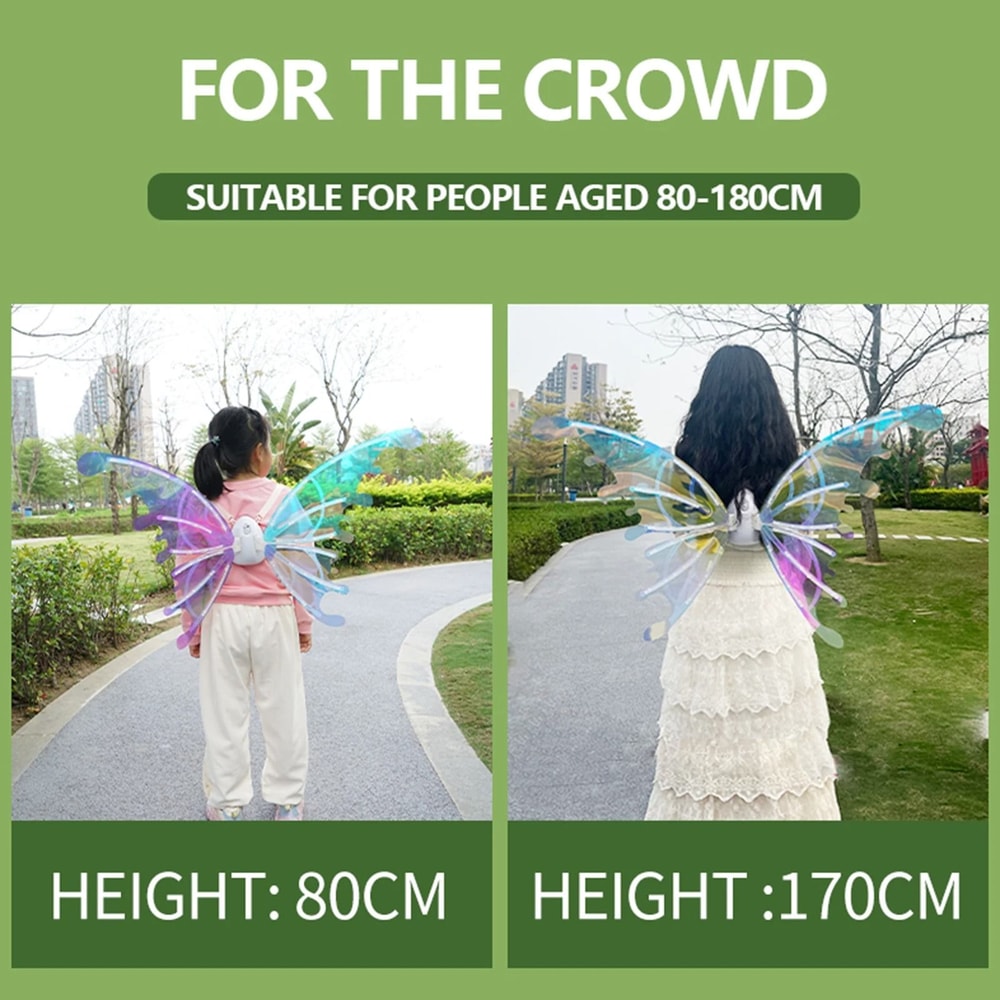 Magic Electric Elf Wings LED Butterfly Costume For Kids Pets 1