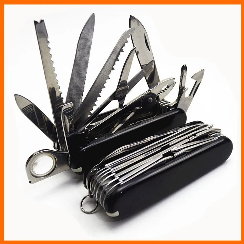 Multifunctional Folding Knife Portable EDC Stainless Steel Combination Tool 0