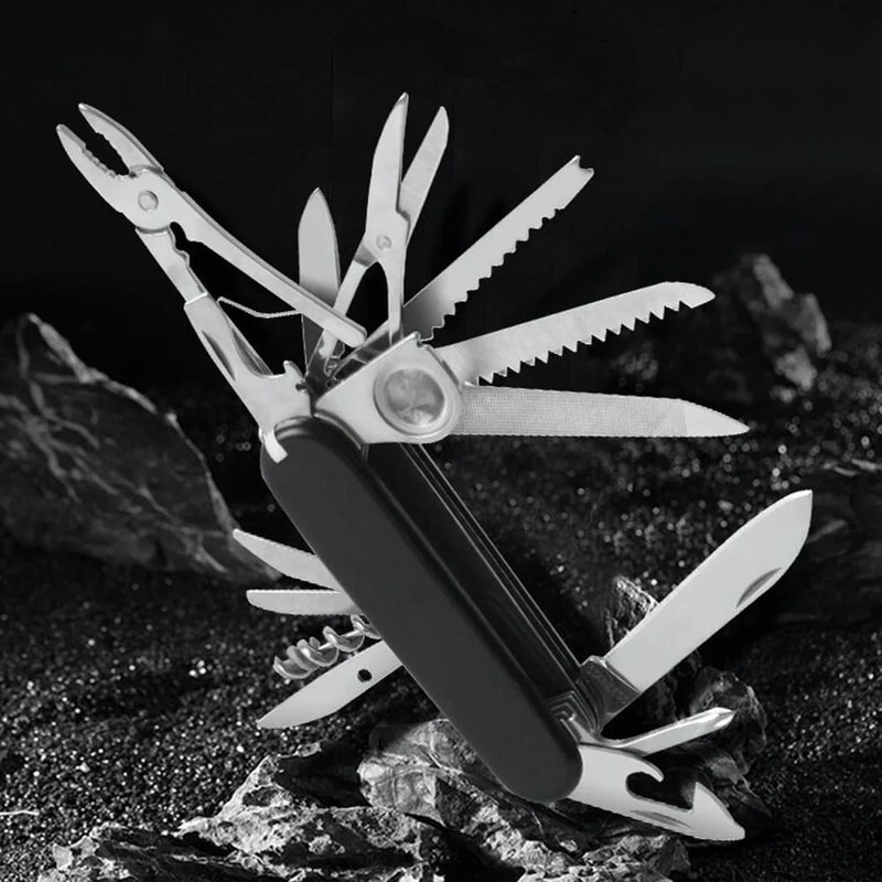 Multifunctional Folding Knife Portable EDC Stainless Steel Combination Tool 2