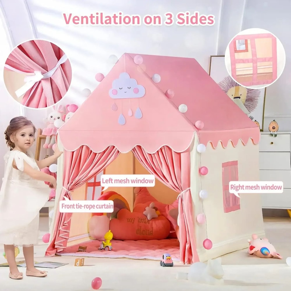 Princess Castle Playhouse Folding Indoor Outdoor Decor Tent 0