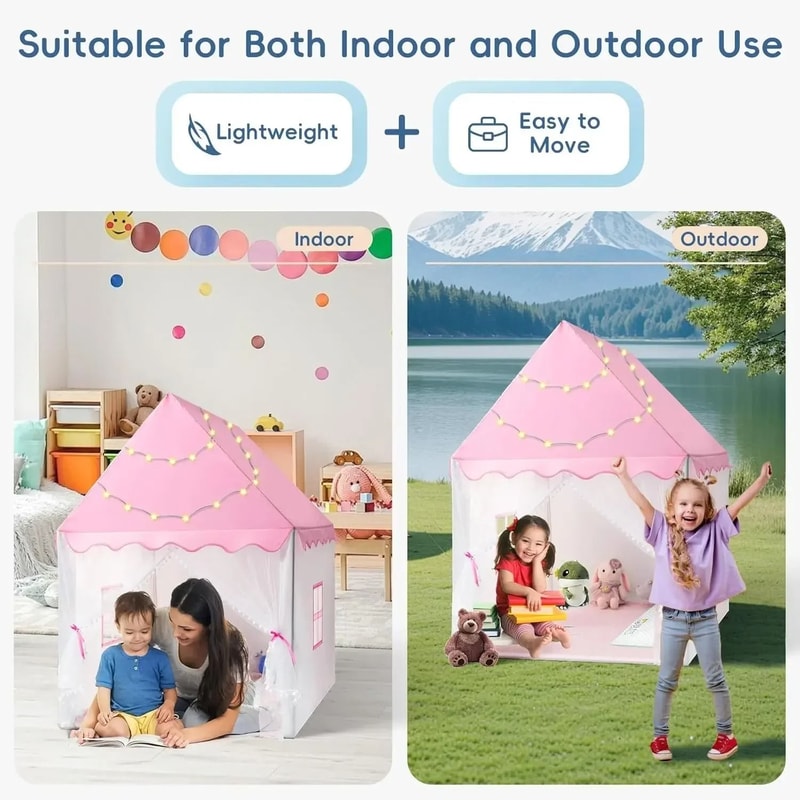 Princess Castle Playhouse Folding Indoor Outdoor Decor Tent 3