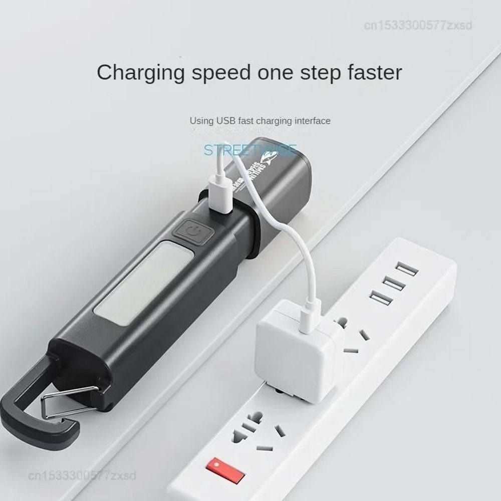 Outdoor Portable Flashlight HighIntensity Rechargeable Light With Variable Focus 1