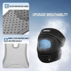 patellar tendon support strap | adjustable knee brace with gel pad