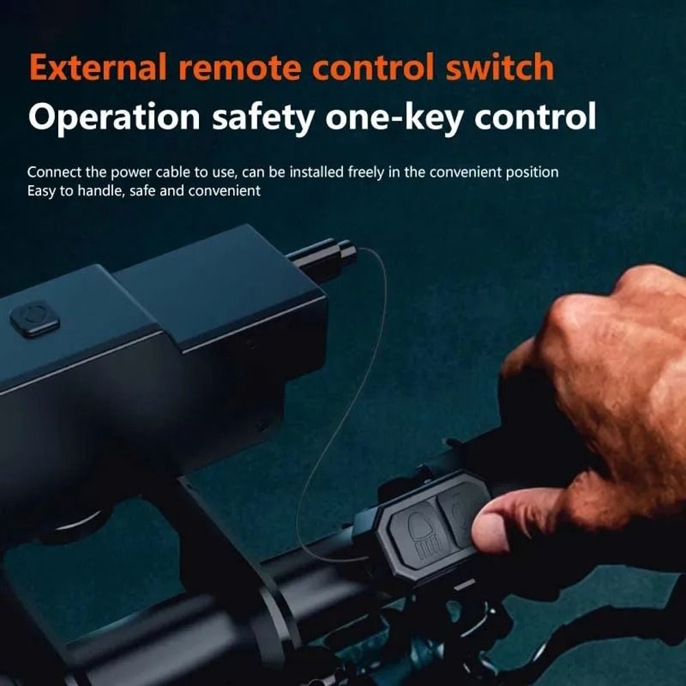 Bicycle Front Headlight With Integrated Horn TypeC Rechargeable MTB Safety Light 3