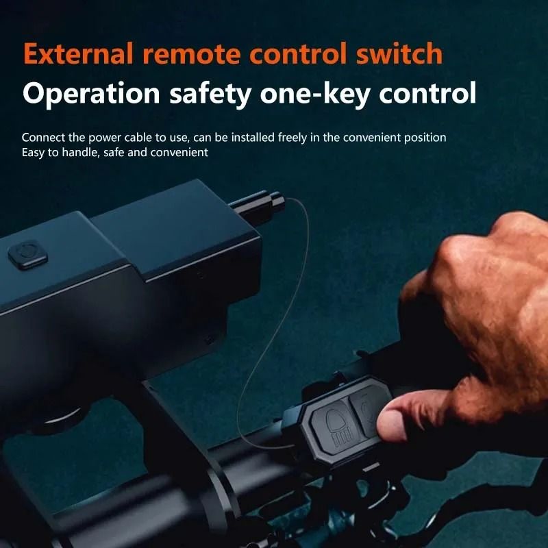 Bicycle Front Headlight With Integrated Horn TypeC Rechargeable MTB Safety Light 3