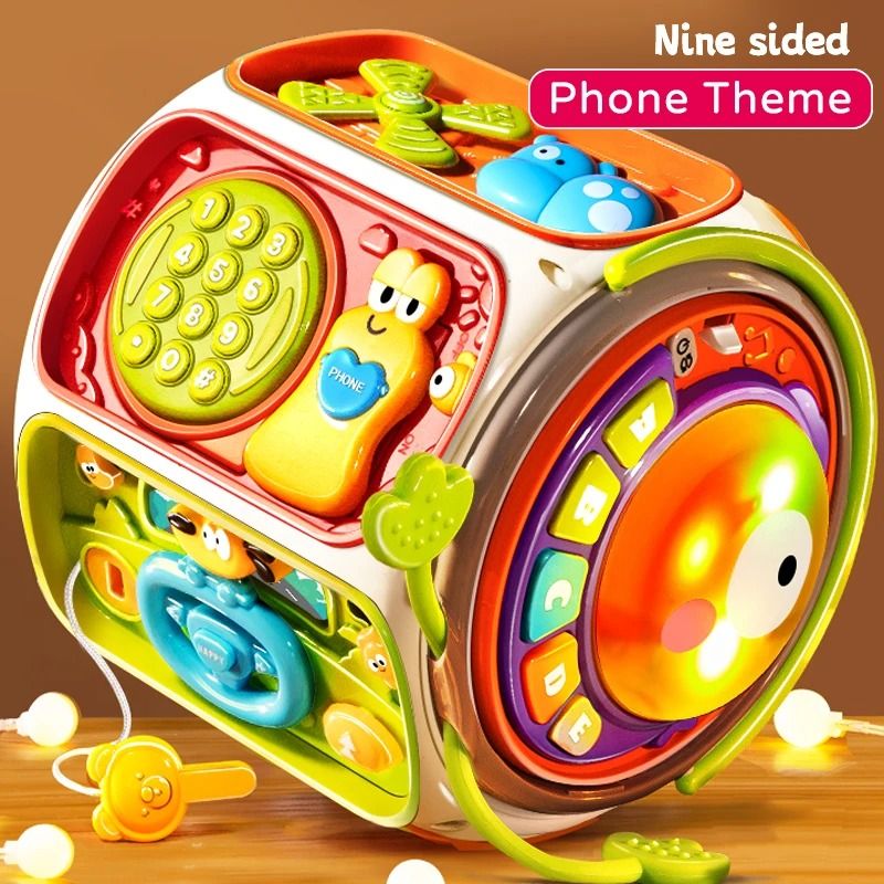 Baby Cell Phone Toy Educational Music Light Mobile Speaker 6