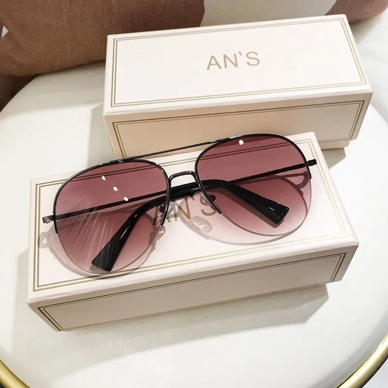 Classic Aviator Sunglasses For Men Metal Frame AntiUV Driving Glasses 12