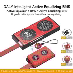 smart bms with 1a active balancer | lifepo4 & li-ion battery management system