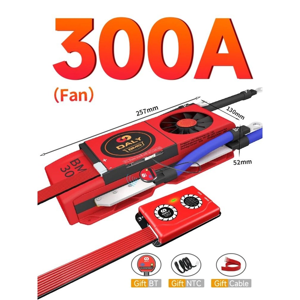 Smart BMS With 1A Active Balancer LiFePO4 LiIon Battery Management System 14