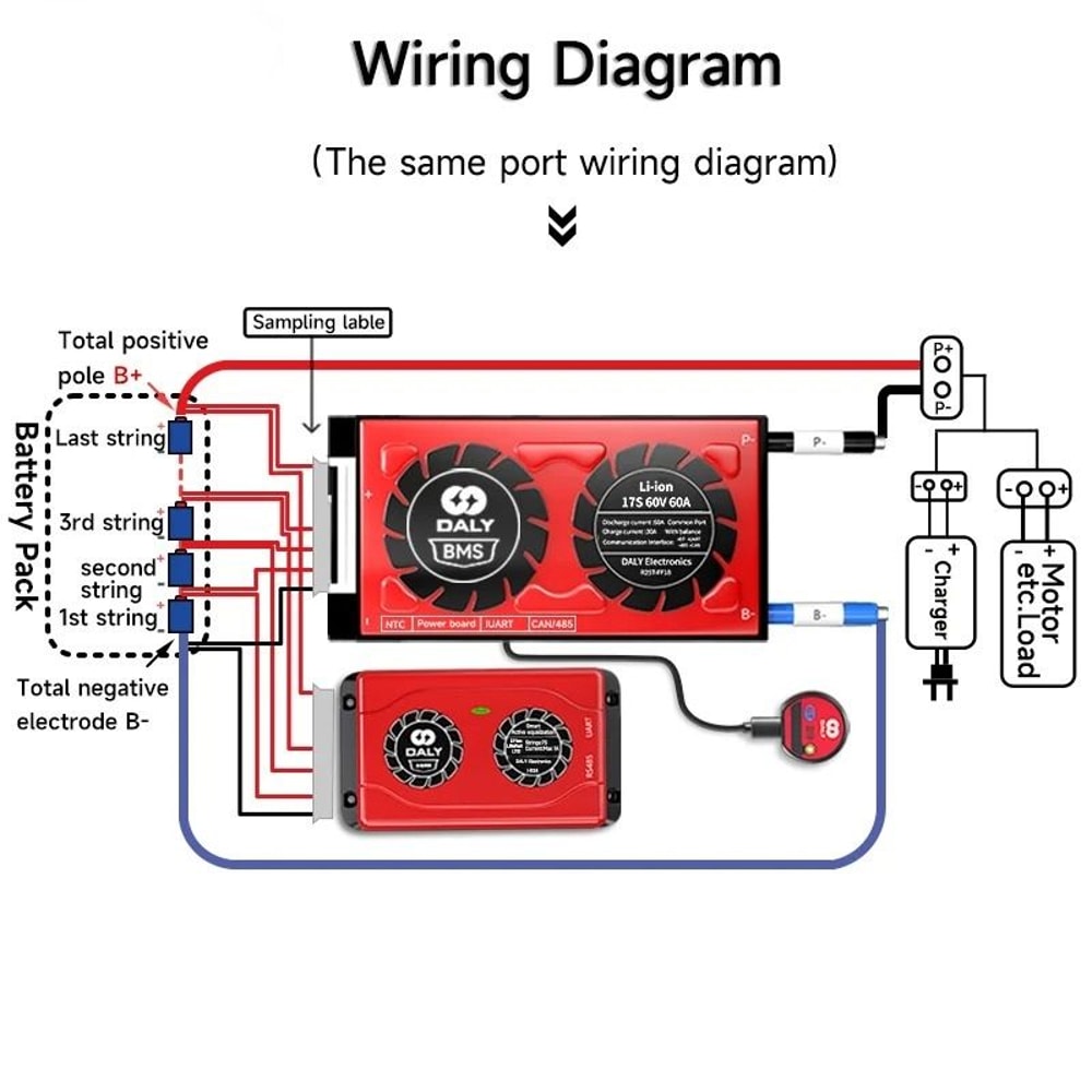 Smart BMS With 1A Active Balancer LiFePO4 LiIon Battery Management System 4