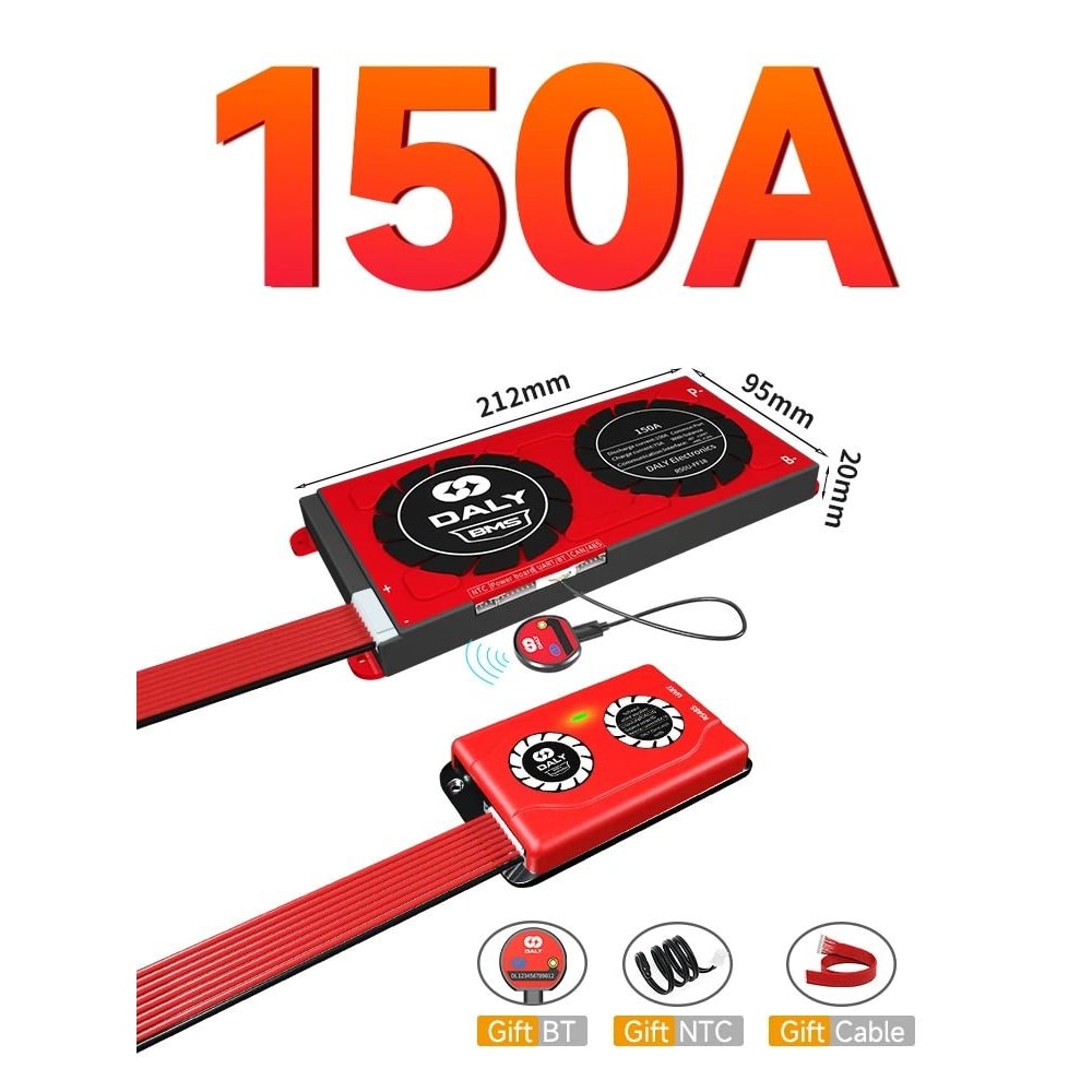 Smart BMS With 1A Active Balancer LiFePO4 LiIon Battery Management System 8