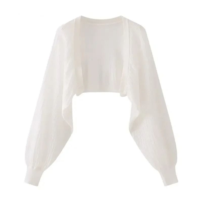 French Ice Silk Knitted SunProof Cardigan Summer Thin Jacket Shawl 6