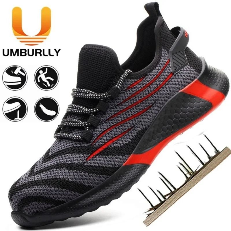 Indestructible Mens Work Safety Shoes AntiPuncture Lightweight Sneakers 3