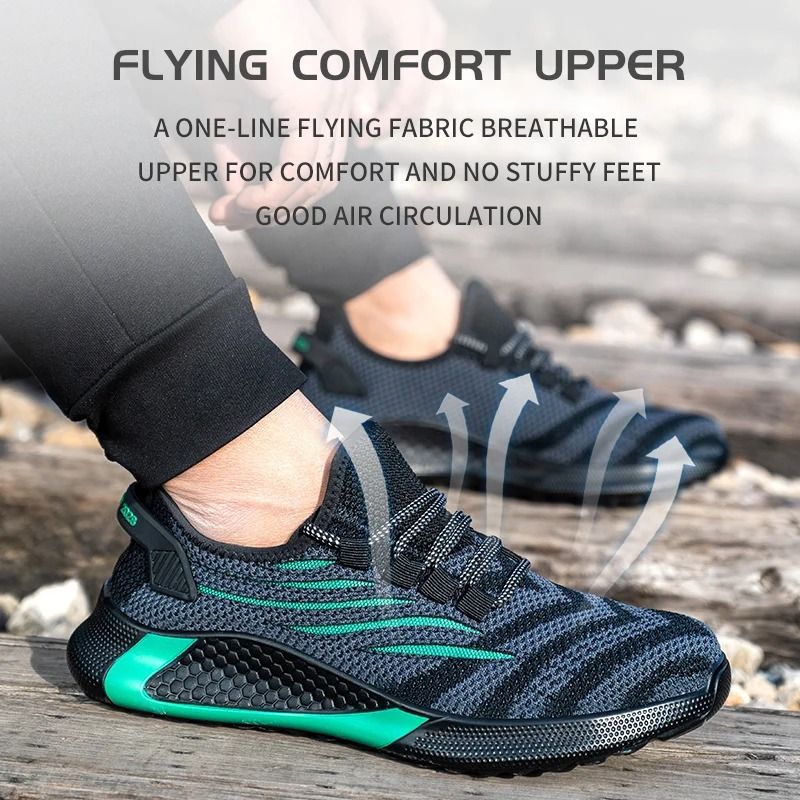 Indestructible Mens Work Safety Shoes AntiPuncture Lightweight Sneakers 5