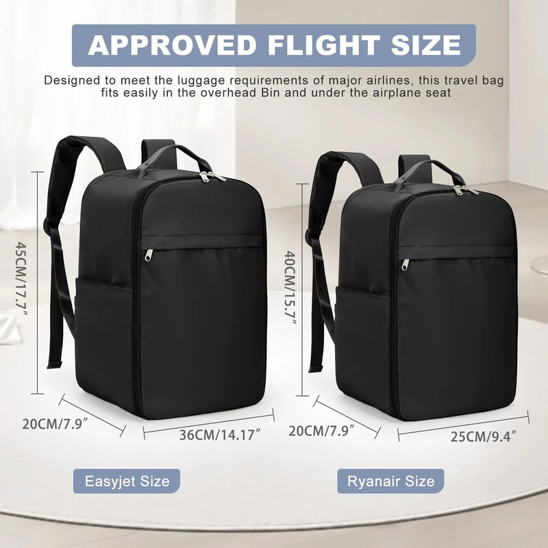 Approved Flight Size Cabin Backpack Hand Luggage For Ryanair EasyJet 3