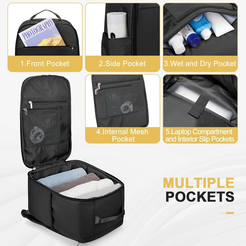 Approved Flight Size Cabin Backpack Hand Luggage For Ryanair EasyJet 4