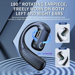 bluetooth 5.4 open wireless earphone | 180° rotating adjustable universal headset